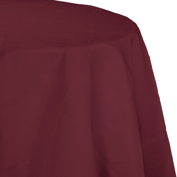 Touch Of Color Burgundy Red Octy Round Tablecloth, 82", 12PK 923122